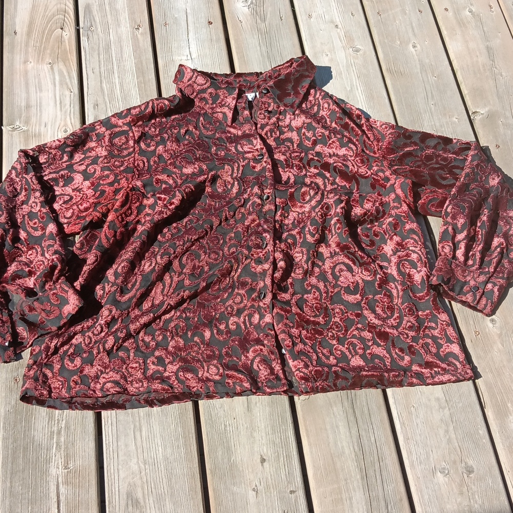 Vintage‎ velvet blouse